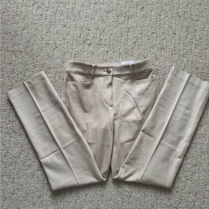 NWT! Women’s LOFT Women's Parker Straight Pants, Cream, size 2